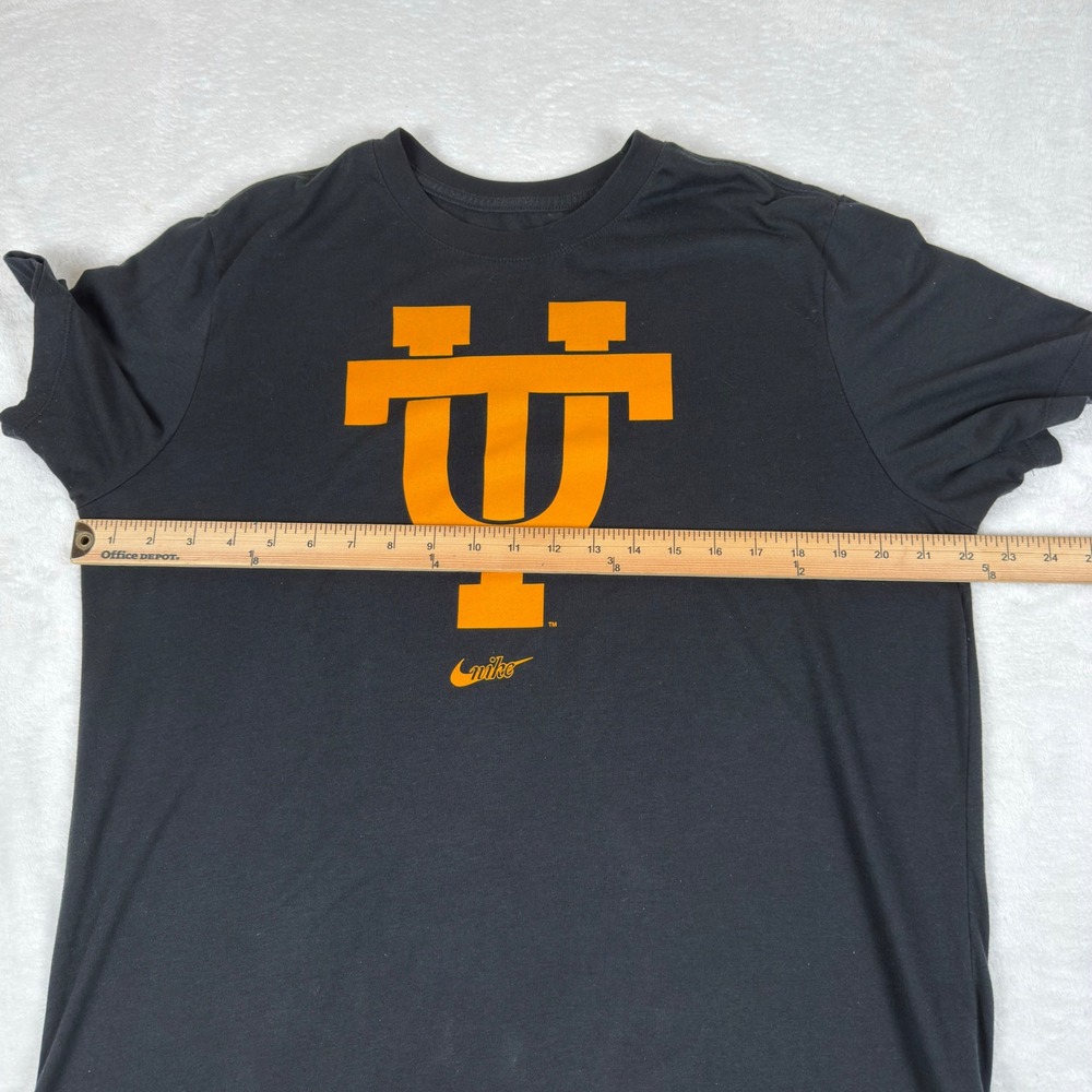 The Nike Tee Mens Tennessee Volunteers Shirt Black Orange DJ6438-010 Size L - Picture 5 of 9